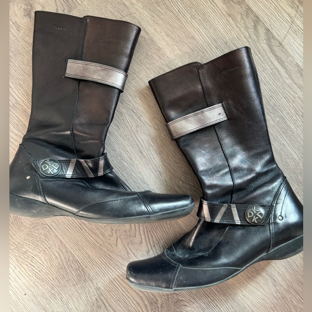 Brown Leather Mid-Calf Dorking Boots